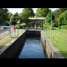 Eine der 122 Schleusen des Kanals